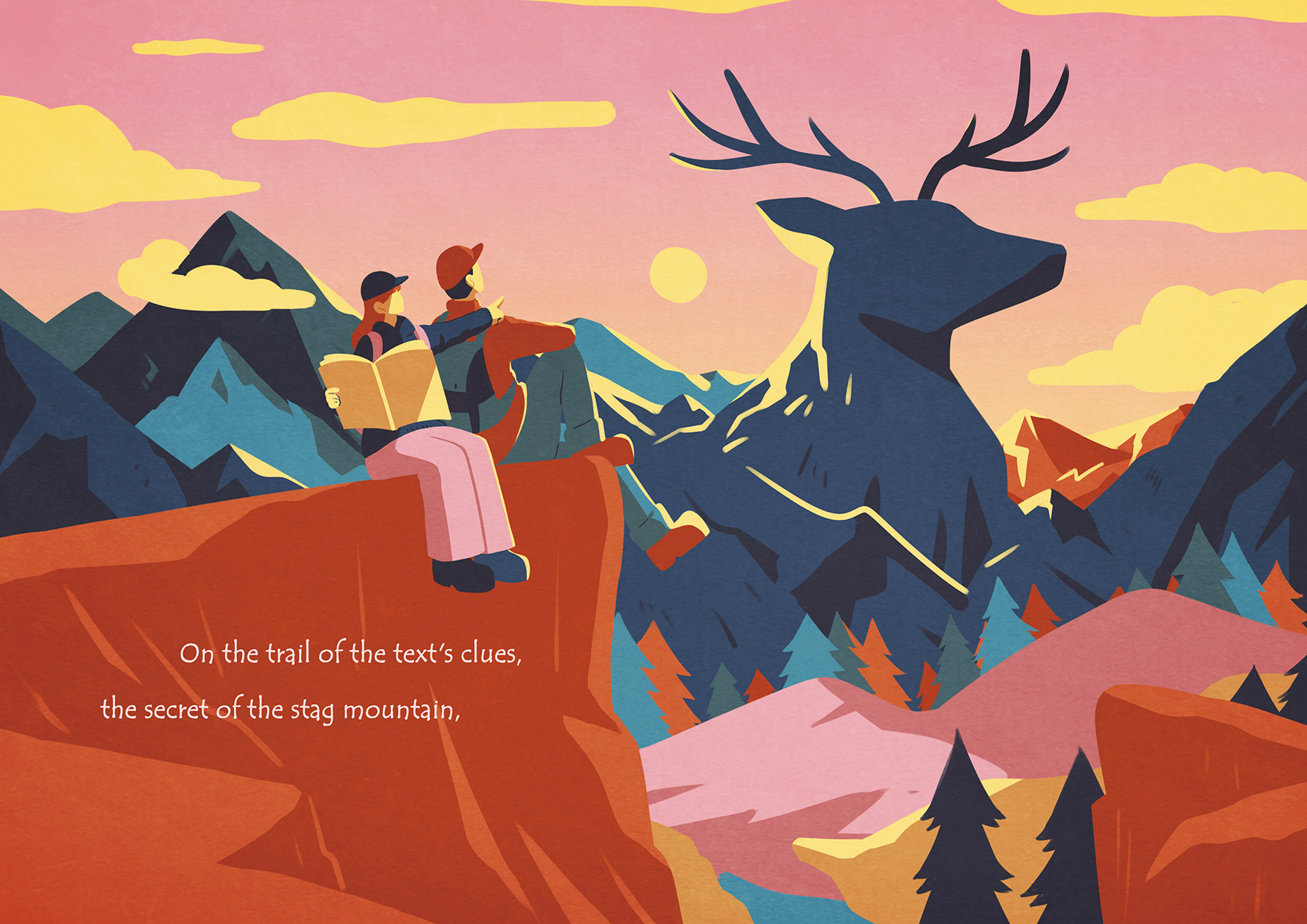 illustration Mystère des montagnes : sur la piste du cerf géant